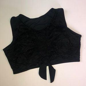 (TRADED) BLACK LACE SWIM TOP